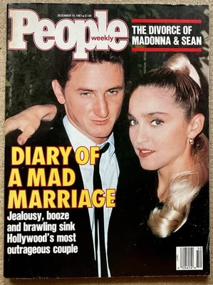 PEOPLE Magazine VTG Issue - Dec 14, 1987 w/ Sean Penn & Madonna • Deidre Hall - Image 1 of 4