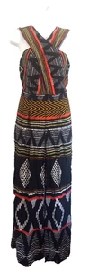 Anthropologie Elevenses Ampa Tribal Jumpsuit Criss Cross Back Wide Leg Size 4 - Picture 1 of 8