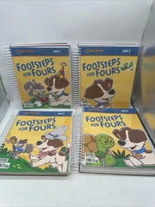 Bob Jones Footsteps for Fours Teacher Edition Part 1-4 (3rd Edition) Preschool - Picture 1 of 10