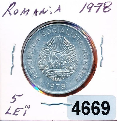 ROMANIA - 1978 - 5 LEI - #4669 - Image 1 of 2