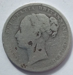 1883 VICTORIA SCELLINO D'ARGENTO (argento .925) moneta inglese 1s. 41 - Foto 1 di 2