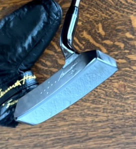 Kenneth Harper USA (K.W. Murray) Gunmetal Blue Head/Shaft Putter & HC 35" - Picture 1 of 15