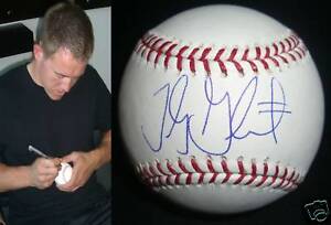 Toby Gerhart Signed OML Baseball PSA/DNA COA Vikings Stanford Football Autograph
