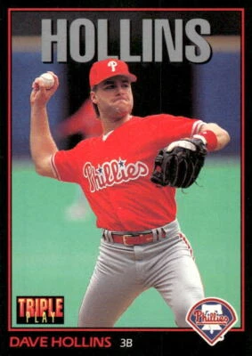 1993 Triple Play #38 Dave Hollins - Image 1 of 2