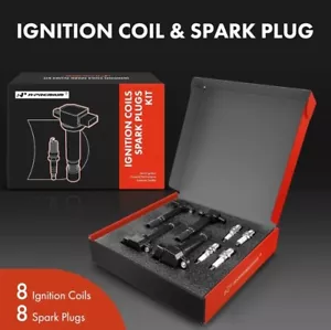 8PCS Ignition Coils & Spark Plugs for Volvo XC90 2005-2011 Volvo S80 2007-2010 - Picture 1 of 4