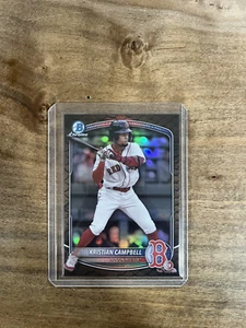 2025 Bowman #BCP-42 Kristian Campbell rifrattore pelle di serpente BOSTON RED SOX!!!!!! - Foto 1 di 2