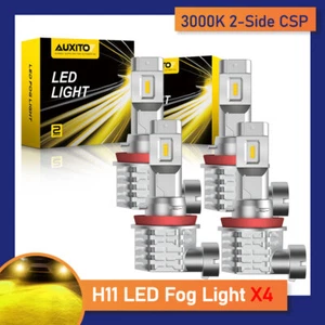 AUXITO H8 H9 H11 LED Fog Day Light Running Light Yellow 3000K DRL Bulbs 4000LM - Foto 1 di 13