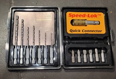 VTG Craftsman Professional  SpeedLok Drill Bit Set In Case USA, Incomplete Set - Image 1 of 4