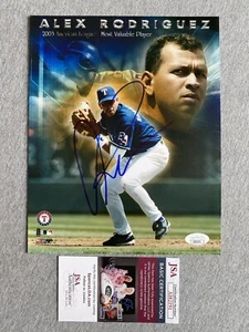 TEXAS RANGERS- ALEX RODRIGUEZ AUTOGRAPH 8x10 MVP PHOTO JSA AI82191 - Picture 1 of 1