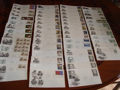 RARE VINTAGE 1973 LOT OF 154 U.S STAMPS, FIRST DAY ISSUE COVERS DESIGNED ENVELOP - Image 1 of 4