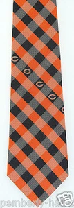 Chicago Bears Herren Krawatte NFL Football lizenziert Sport Karos orange Neck Tie - Bild 1 von 3