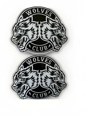 Wolves Club Stickers 9” XL Sports TEAM Sticker Volcom RVCA Vouri Darc Sports Gym - Image 1 of 4