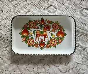 Smalto Studio Steinbock Austria Vintage Fatto a Mano Smalto Piatto Cavallo - Foto 1 di 4