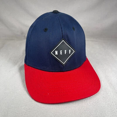 Gorra Neff Hombres OS Azul Snapback Gorra Parche Patinador Snowboard Dos Tonos Foto 1 de 4