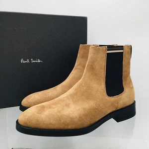 Paul Smith Chelsea Boots Tan Suede Pull On Men's Size UK 7 US 8 M - Picture 1 of 14