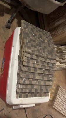 10 Hojas De Azulejo Salpicadero Mosaico Patrón Cuadrado Foto 1 de 2