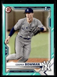 2021 Bowman 1st Bowman Aqua Cooper Bowman /199 New York Yankees #87 - Bild 1 von 2