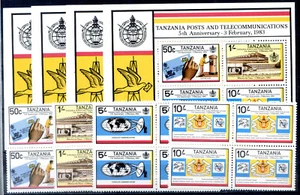 1983 TANZANIA, Block of 4+ 4 Sheets "POST AND TELECOMMUNICATIONS" - Imagen 1 de 1