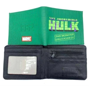Marvel Comics EL INCREÍBLE HULK BILLETERA DOBLE PLEGABLE Estuche para tarjetas Portadinero ¡NUEVO! - Imagen 1 de 1