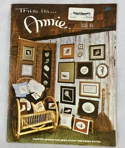 This is Annie Book One Cross Stitch Pattern Book Seashells Seahorse Crab Scallop - Picture 1 of 7