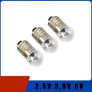 Small Lamp Light Bulb Screw Base 2.5V 3.8V 6V Beads Experiment Models DIY Make - Picture 1 of 5