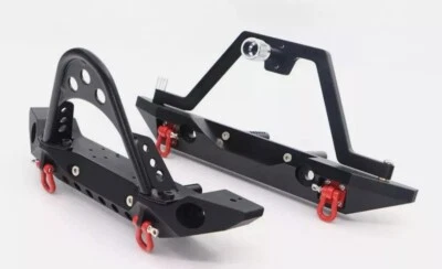 Parachoques delantero y trasero de metal RC sobre orugas para 1/10 Crawler TRX4 Axial SCX10 90046 Foto 1 de 4