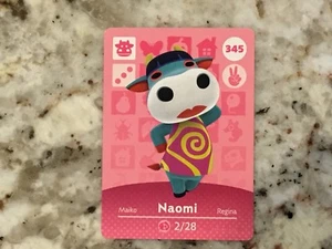 NAOMI #345 Animal Crossing Amiibo Auténtico Nintendo Tarjeta Como Nueva De Serie 4 - Imagen 1 de 2