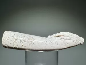 Rare Tang Dy Old Jade Carved Deer Head Design "Bing Xing Qi" Pendant L 10.3 cm - Picture 1 of 24