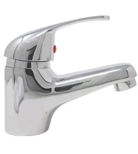 RUBINETTO MISCELATORE LAVABO BAGNO CROMATO UNIVERSALE CON FLESSIBILI MONTAGGIO - Foto 1 di 2