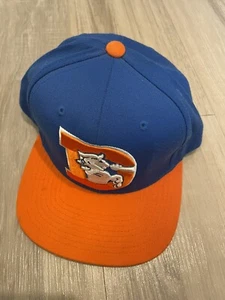 Denver Broncos NFL Mitchell & Ness XL Logo Throwback Adjustable Snapback Hat - Picture 1 of 2