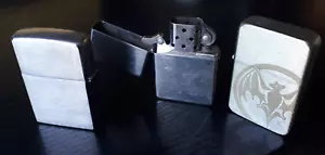 3er set zippo benzin feuerzeug Sammlungsauflösung - bacardi fledermaus - Bild 1 von 7