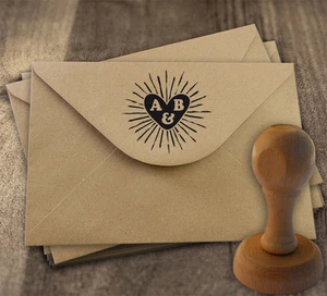 Sello de Caucho para Bodas Personalizado 40 mm Invitaciones, Sobres... Mod.12 - Imagen 1 de 1