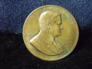 Token - Presidente de los Estados Unidos Herbert Hoover - Inauguración - 33 mm Cobre T-76 - Imagen 1 de 2