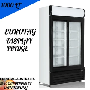 NEW EUROTAG 2 DOOR Digital Control 1000LT COMMERCIAL UPRIGHT DISPLAY FRIDGE 🔥 - Picture 1 of 4