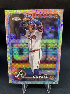 2024 Topps Chrome Update USC165 Adam Duvall Xfractor Parallel Atlanta Braves - Picture 1 of 2