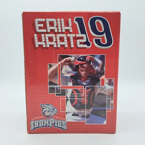 Erik KRATZ BOBBLEHEAD Lehigh Valley IronPigs With Box Minor League Baseball Cover