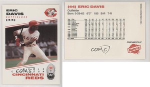 1991 Kahn's Cincinnati Reds Eric Davis #44