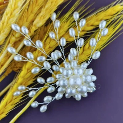 Varias pinzas para el cabello vintage con hojas de flores para novias accesorios para el cabello de boda Foto 1 de 4