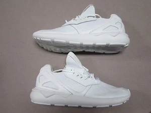 ADIDAS ORIGINAL MENS TUBULAR RUNNER TRIPLE WHITE SNEAKERS SHOES SIZE 10 B25087 - Picture 1 of 5