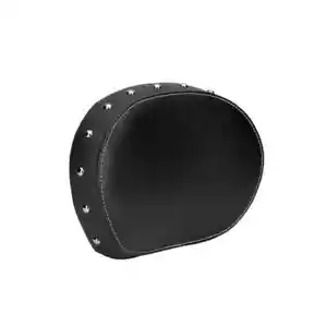 * Indian Motorcycle Black Leather Studded Passenger Backrest Pad P/N 2879666-02 - Foto 1 di 4