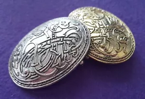 Viking Carved Rune Pin Ethnic Brooch Totem Badge Folk-Custom Accessories 1 piece - Picture 1 of 11