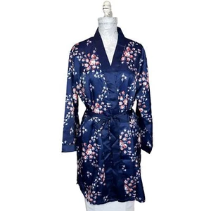 Morgan Lane X Fab Fit Fun The Allie Floral Tie Front Robe Women Small Medium NWT - Picture 1 of 7