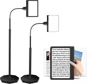 5X Lupe mit Licht und Ständer, einstellbare Helligkeit Vergrößerungsglas Fl... - Bild 1 von 9