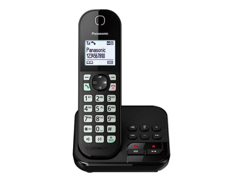 Panasonic KX-TGC462GB Schnurlostelefon mit Anrufbeantworter - Schwarz