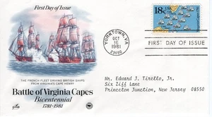 BATTLE OF VIRGINIA CAPES  -  1981  - FW799 - Picture 1 of 1