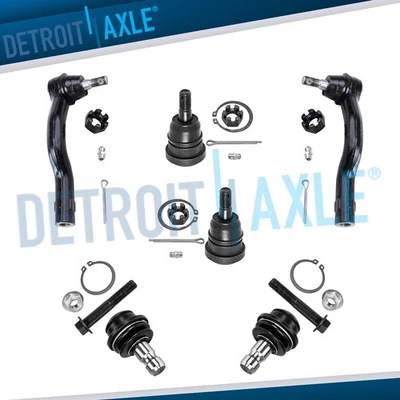 Rótulas inferiores superiores + Tierods exteriores para Nissan Titan 2004 2005 2006-2015 Foto 1 de 4