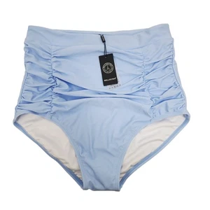 Relleciga High-Waisted Light Blue Womens Bikini Bottoms Size L Paris Design - Bild 1 von 4