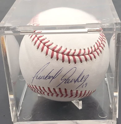 Aníbal Sánchez Autógrafo Béisbol Rawlings Oficial Grandes Ligas Marlins Tigres Foto 1 de 3