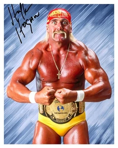 Hulk Hogan Wrestling WWE WWF 8x10 Autograph Photo Reprint Collectible - Picture 1 of 7