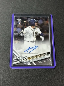 2017 Topps Chrome Carlos Asuaje Auto Rookie RC Padres E3 - Bild 1 von 2
